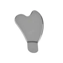 1pc Stainless Steel Roller With Handle, Heart-Shaped Face Massage Beauty Bar, Meridian Acupressure Massage Stick, Fragrance-Free, Suitable For Facial Relaxation - Multicolor - View 9