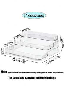 A Simple And Transparent Acrylic Multi-Layer Stepped Storage Box, A Large-Capacity Cosmetics Organization Rack, A Perfume Storage Rack For The Dressing Table, A Multi-Functional Makeup Brush Storage Box, A Fashionable Home Storage Wonder, Perfectly Matched With Modern Style Dressing Tables - متعدد الألوان - مشاهدة 5