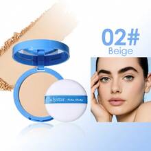 Julystar Polvo fijador mate resistente a todo tipo de clima, en 6 colores. Adecuado para fijar y retocar el maquillaje, absorbe el aceite y crea un aspecto de maquillaje natural - Multicolor - Ver 13