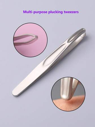 1支眉镊，多功能眉毛及面部毛发修剪工具，男女通用，价格实惠，适合作为圣诞礼物、化妆品、化妆工具、平价好物、礼品、女士礼品、圣诞礼物。