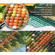 1pc 5D Diamond Painting Kit - "Glowing Fairytale Castle Wonderland" - Large Size Full Diamond Art DIY Diamond Painting Set, Frameless Mosaic Full Round Acrylic Diamond Art DIY Diamond Painting Set, Suitable For Home And Office Desktop Decor, Tabletop Decor And Wall Decor, Ideal Home Decor Gift For Living Room, Bedroom, Study - Multicolor - View 8