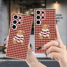 Phone Case/Cover- Red Plaid Bear Phone Case Hot Selling In Winter And Autumn, Anti Fall Square/Round Edged Transparent Phone Case Or  17/17AIR/17PRO/17PROMAX/16E/16/16PRO/16PLUS/16PROMAX/15/15PLUS/15PRO/15PROMAX/14/14PLUS/14PRO/14PROMAX/13/13mini/13PRO/13PROMAX/12/12mini/11/Plus/Pro/Max/7/8/SE/XS/XS MAX,For Samsung And For GalaxyA56/A54/A53/A52/A14/A15/A05S/A53/A34/S23/S23Ultra/S23FE/S24/S24FE/S24Ulatra/S25/S25FE/S25Ultra/S21FE(Factory Wholesale Price) - 無色 - 查看 2