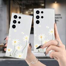 Phone Case/Cover- Daisy-Patterned Transparent Phone Case Hot Selling In Winter And Autumn, Anti Fall Square/Round Edged Transparent Phone Case Or  17/17AIR/17PRO/17PROMAX/16E/16/16PRO/16PLUS/16PROMAX/15/15PLUS/15PRO/15PROMAX/14/14PLUS/14PRO/14PROMAX/13/13mini/13PRO/13PROMAX/12/12mini/11/Plus/Pro/Max/7/8/SE/XS/XS MAX,For Samsung And For GalaxyA56/A54/A53/A52/A14/A15/A05S/A53/A34/S23/S23Ultra/S23FE/S24/S24FE/S24Ulatra/S25/S25FE/S25Ultra/S21FE(Factory Wholesale Price) - 無色 - 查看 2