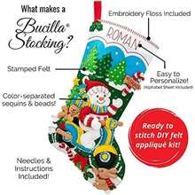 Bucilla 86860 Christmas Angel Stocking Kit(default) - Multicolor - Ver 4