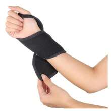 ALMOHADILLA PARA MANO ELECTRICA TERMICA, Banda de muñeca con calefacción de 3 niveles de temperatura controlada por USB, adecuada para uso en el hogar, deportes, fitness y oficina, Muñequera para alivio del túnel carpiano, soporte nocturno, para mujeres y hombres, férula ajustable para manos derecha izquierda para tendinitis, artritis, esguinces - Negro - Ver 3