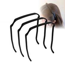 Headband Quadrado Invisível - Headband Quadrado, Headband Grosso e Encaracolado, Headband Quadrado Invisível, Unissex, Faixa de Cabelo, Aro de Cabelo