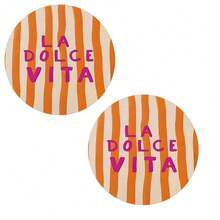 A Good Life - 6-Piece Coasters And Table Protectors, Birthday Gifts, Housewarming Gifts, Children's Style, Simple Italian Style, Retro Design, Seasonal Themes, Wedding, Arab Style, Retirement Gifts - Multicolor - View 12