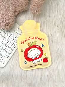 1个迷你卡通热水袋，学生专用，可爱手持暖宝宝，小巧便携，高密度PVC材质