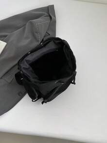 Dedoo Vintage Rivet Backpack, Faux Suede Retro Punk Style Travel Backpack, Gothic College Style Backpack For Women - Black - View 12