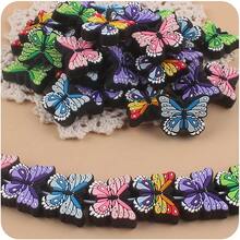 2/4/6/8颗装多款蝴蝶硅胶珠，DIY手链、项链、钥匙扣硅胶珠套装，DIY笔装饰钥匙扣彩色硅胶珠套装 - 彩色 - 查看 13