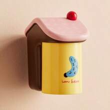 2件套多巴胺浴室磁性牙刷杯架和漱口杯壁挂式收纳套装，无需钻孔 - 彩色 - 查看 11