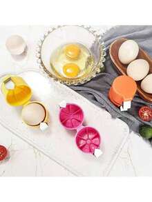 3PCS Egg Shell Opener, Egg Cracker Egg Peeler Egg Separator For Raw Eggs, Hard Boiled Egg Peeler Tool For Cutting Eggs, Eggs Breaker Kitchen Gadgets For Cooking Bakery - 3pcs In Three Colors - View 7