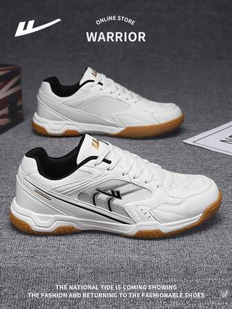 WARRIOR 1 Pair Men's Front Lace-Up Sports Shoes, New Mesh Breathable Soft Sole Non-Slip Versatile Comfortable Tennis Shoes, Thick Sole Soft Shock Absorption Running Shoes, Outdoor Casual Low-Top Sneakers