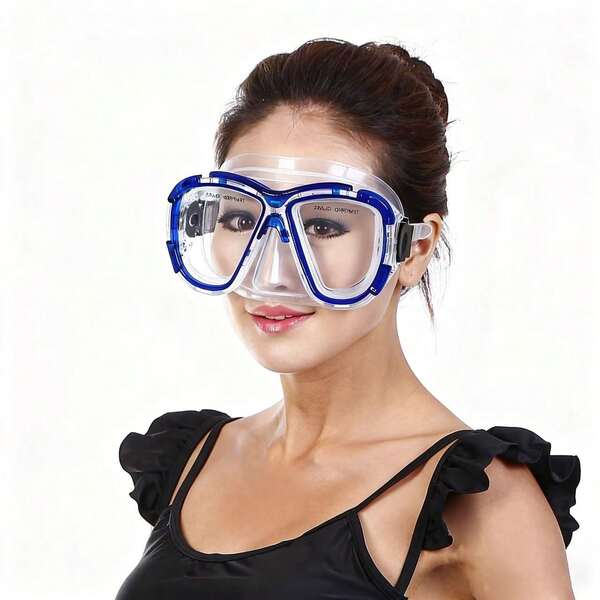 1 st snorkelmask i härdat glas, snorkelutrustning i hög upplösning i glas för utomhusbruk