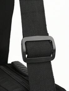 حقيبة ظهر رجالية كاجوال للخارج، حقيبة كتف قطرية ذات موضة جديدة، من قماش نايلون أحادي اللون، مغلقة بسوستة، حقيبة كتف/حقيبة متقاطعة أنيقة - الأزرق - مشاهدة 6