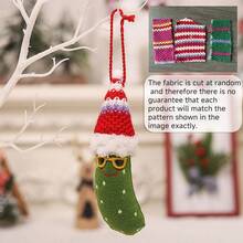 3 件/套全新圣诞绿香蕉挂饰、圣诞派对装饰道具、创意胡子圣诞老人小雕像饰品、圣诞树吊坠、家居墙壁装饰、农舍装饰、圣诞节 - 彩色 - 查看 6