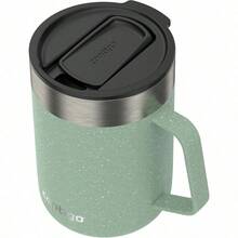 Contigo Streterville -Taza de Acero Inoxidable con Asa y Tapa 414 ML. Color Agave - AgavePowderCoatSpeckle - Ver 6