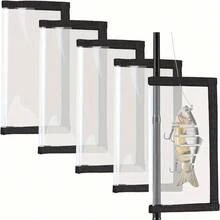 5pcs PVC Bait Protector Covers - Durable Fishing Hook And Bait Storage Packaging With Transparent Window - Multicolor - View 1