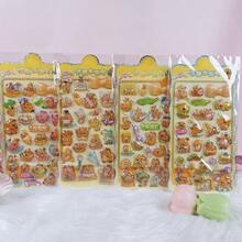 Zufällig ausgewählter 3D Hochtemperatur-Capybara dekorativer transparenter Aufkleber, verwendet für Schreibwaren, DIY Handyhüllen und Laptop-Dekoration