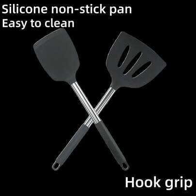 Silicone Spatula, Non-Stick Pan Utensil, Heat Resistant & Easy To Clean, Suitable For Steak, Stir-Fry And More