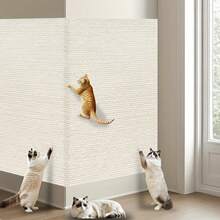 1pc Self-Adhesive Cat Scratch Pad Sticker, Suitable For Durable Polyester Carpet Edges, Can Be Used As Cat Scratching Board And Furniture Protector - Multicolor - View 9