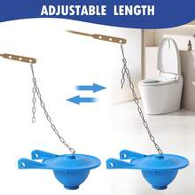 3 Pieces Universal Toilet Seat Chain Replacement Kit - Stainless Steel Lifting Chain With Hook And Loop, Suitable For Most Toilet Water Tank Handles Bathroom Bathroom Accessories Bathroom Tools - Multicolor - View 5