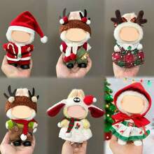 [仅衣服] 新款热销17厘米毛绒娃娃第一代/第二代/第三代Labobo娃娃，可爱圣诞娃娃服装套装 - 彩色 - 查看 2