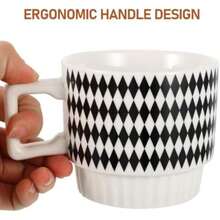 Garneck Taza De Café De Cerámica 350Ml Estilo Nórdico Para Café Té Jugo Uso Diario Oficina Hogar(default) - Multicolor - Ver 8