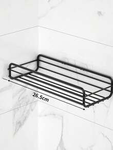 浴室皂盒，壁挂式长架套装，浴室置物架，含卫生纸架，铁艺多功能壁挂式长架，厨房 - 彩色 - 查看 4
