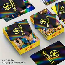 KATS-EYE Lomo Cards, Kpop Collectible Cards, 1 Box Of 30pcs Lomo Cards, Laser Cards, Photo Cards, Glitter Cards, Suitable For KPOP Fans, Birthday Gifts, Kpop Merchandise, Fan Collectibles, Decorative Cards, Glossy Surface, High-Quality Paper, Idol Supporters, Card Collectors - Multicolor - View 2