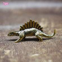 1pc Three-Dimensional Retro Brass Dinosaur Statues - Jurassic Series, Solid Copper Statues, Perfect For Desk And Living Room Garden Decoration - Car Decoration, Collectible Toys, Home Decoration Statues, Animal Statues, Busts And Model Tyrannosaurus Rex, Bronze, Desk Decoration, Men's Gifts, Christmas Gifts, Back-To-School Season Gifts, Valentine's Day Gifts - Multicolor - View 9