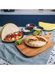 Large Tortilla Sealer | Make Sealed Tacos, Quesadillas, Burritos & More | Mess-Free Meals In Seconds | , Dishwasher - Multicolor - View 2