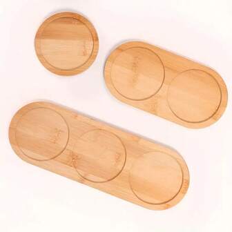 1 pieza Bandeja de baño de bambú, bandeja de tocador, adecuada para el baño