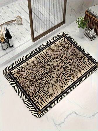 1 pieza Alfombra pequeña para dormitorio con base blanca de lana sintética, suave y cómoda, fácil de doblar y almacenar sin arrugas, lavable sin desteñir, también adecuada para la decoración de la habitación y la sala de estar