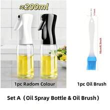 1pc Precision Oil Mister Spray Bottle For Grilling & Baking | Evenly Coats Grills & Pans For Low-Fat Cooking | Heat-Resistant PP, Easy-Clean Design