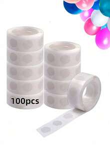 100 Balloon Glue Dots Per Roll, Clear Double-Sided Round Dots, Suitable For Party, Birthday, Wedding Decorations, DIY Balloon Decorations, Leaves No Residue And Will Not Damage Walls. - Nhiều màu - Xem 11