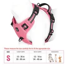 No Pull Dog Harness, No Choke Front Clip Dog Reflective Harness, Adjustable Soft Padded Pet Vest With Easy Control Handle For Small To Large Dogs - Hot Pink - View 19