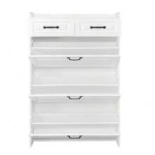 Storage Cabinets - White + Particle Board - View 7