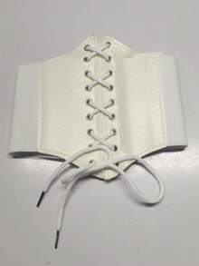 1件/2件腰套女士古风外穿全腰束腰夏季外穿腰夹纱布透气腰部瘦身腰套女士束身衣腰带用于连衣裙，腰部训练器腰部塑形用于腰部瘦身和收腹控制万圣节服装