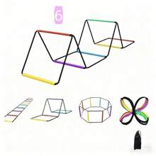 1pc Colorful Multi-Functional Agility Coordination Ladder, Suitable For Basketball, Football, Fitness Training, Non-Electric