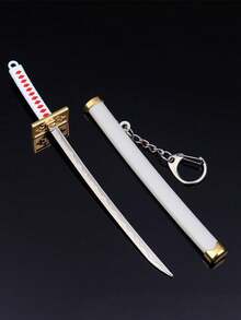 1pc Unisex Japanese Samurai Sword Toy Model Keychain Decoration