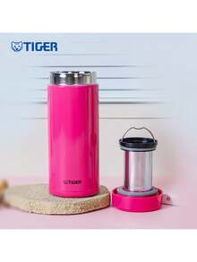 Tiger MCA-T48C Kubek termiczny do herbaty do domu/biura, 480 ml, konstrukcja próżniowa z podwójnymi ściankami, szczelny, wyjmowany zaparzacz do herbaty, dostępny w wielu kolorach, brąz kawowy - Brązowy - Zobacz 3