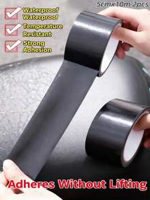 1 Roll 10M High Viscosity Black Cloth Duct Tape For Cushion Repair, Leather Seat/Sofa Leak Repair, Leather Wear-Resistant Repair Tape, Sofa Repair Patch, Motorcycle/Car Seat Self-Adhesive Leather Patch, Strong Adhesive Tape, Suitable For Hotel/Restaurant/Office/Commercial, Essential For Christmas - Black - View 13