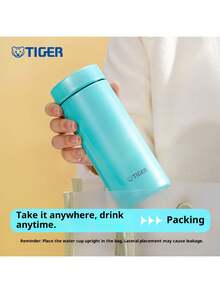 Tiger MMZ-A35C 304不鏽鋼水杯 寬口設計易裝水 防燙杯口 真空斷熱 商務簡約 350ml 霜花粉 - 霜花粉 - 查看 5