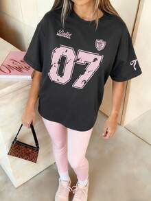 Koszulka z krótkim rękawem dla dziewcząt w wieku 12 lat, wygodna i modna letnia bluzka, odzież dla uczniów/młodych dzieci