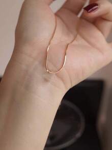 S925 Sterling Silver Snake Bone Necklace, Women Choker Sexy Minimalist Style Delicate Clavicle Neck Chain, Birthday Anniversary Thanksgiving Christmas Valentine's Day Gift For Girlfriend, With Gift Box - Silver - View 10