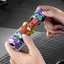 1pc Multi-Functional Stress-Relieving Toys, Rotating And Bouncing Office Desk Accessories, Suitable For Adults - Perfect Gift Choice, Relaxation Tools, Desktop Accessories, Office Accessories, Rotating Design, Durable Materials, Office Workers - Multicolor - View 6