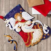 Bucilla 86860 Christmas Angel Stocking Kit(default) - Multicolor - Ver 3