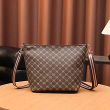 Bohemian Style Vintage Large Capacity Wide Strap Shoulder Bag, Women's Fashion Casual Crossbody Bag, Perfect Holiday Gift, Suitable For Shopping And Dating - Coffee - View 7