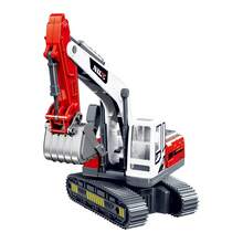1pc Alloy Die-Cast Excavator Toy, Realistic Simulation Construction Vehicle Machinery Model, Movable Arm Crawler Digger, Durable Mini Children's Building Toy, Cute Christmas, Halloween And New Year Gift Suitable For Boys And Toddlers - Multicolor - View 12